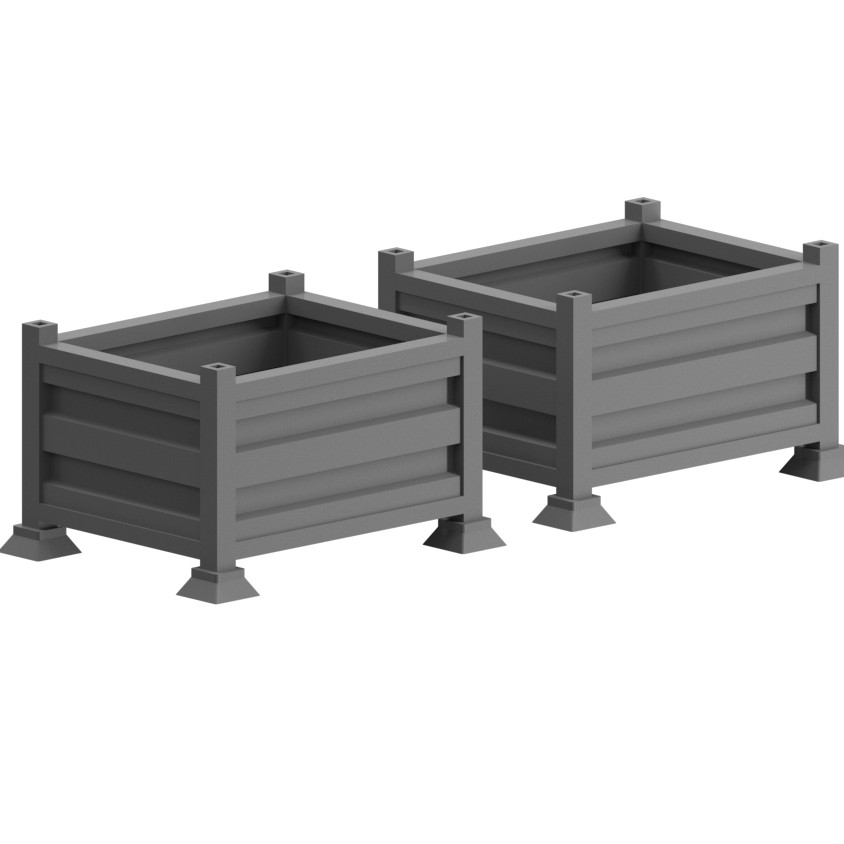 metal box pallet steel sides (2pcs)