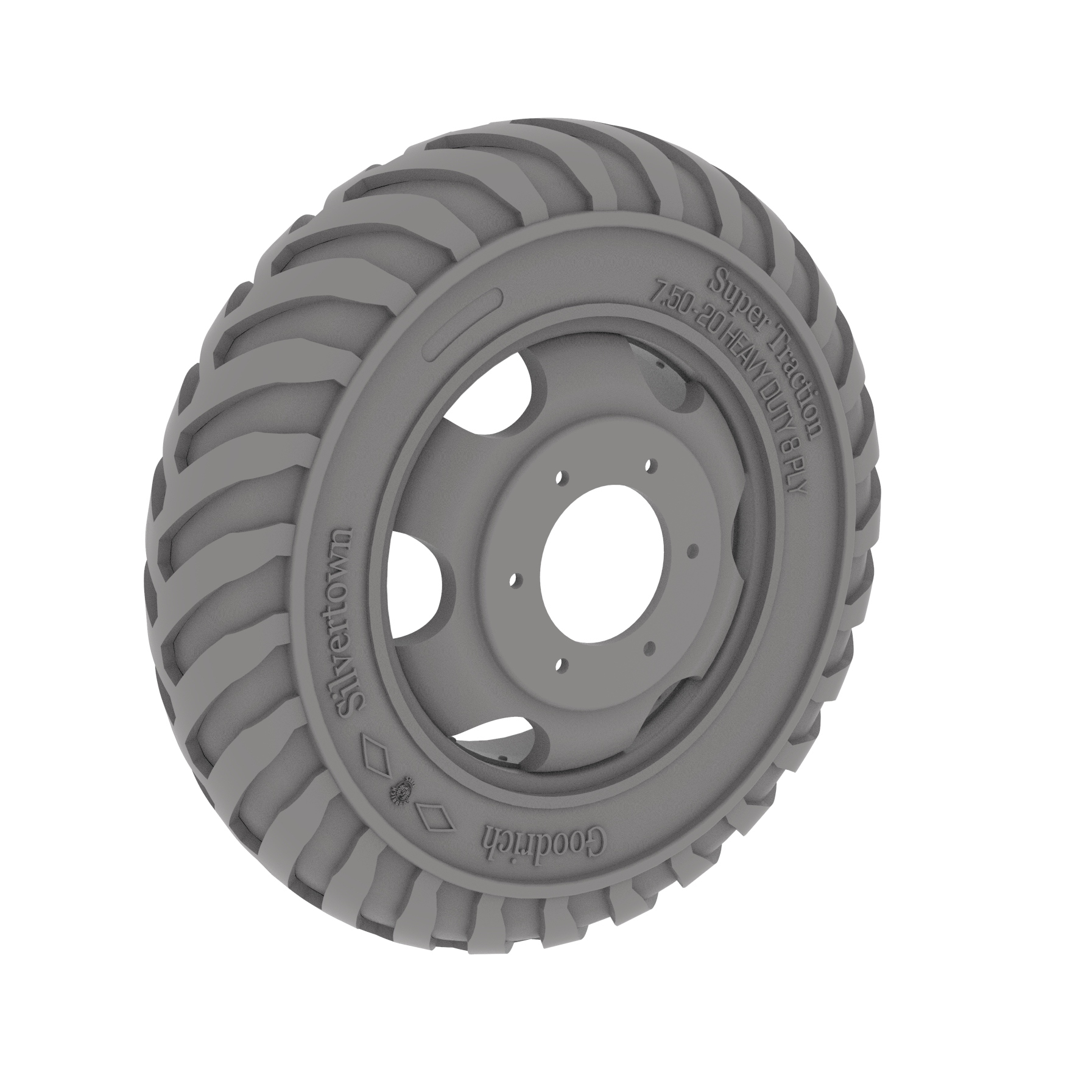 G7107 Cargo Truck Sagged Wheel set - type 2