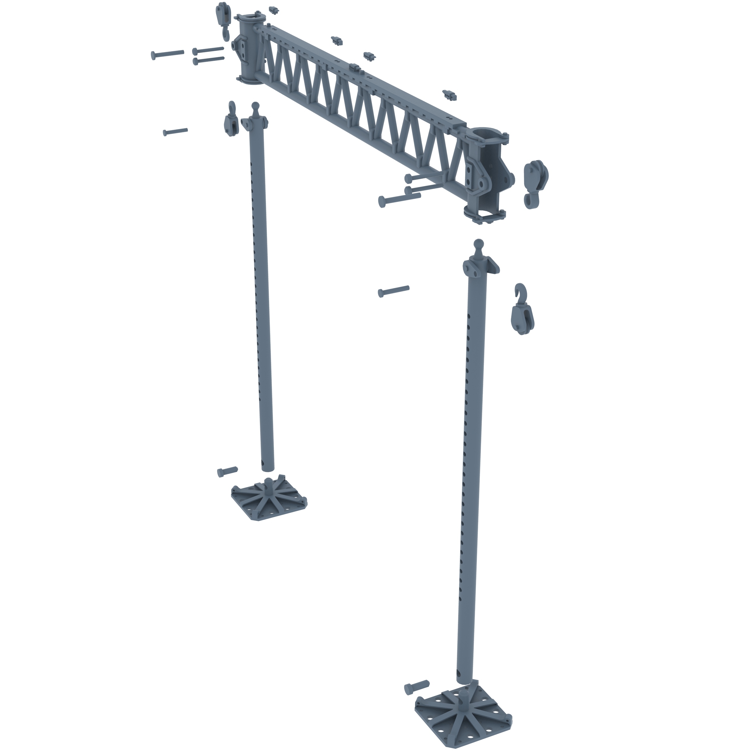 trestles for Steel treadways Bridge M2