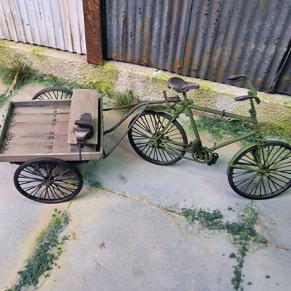 Regia Aeronautica field workshop bicycle and cart