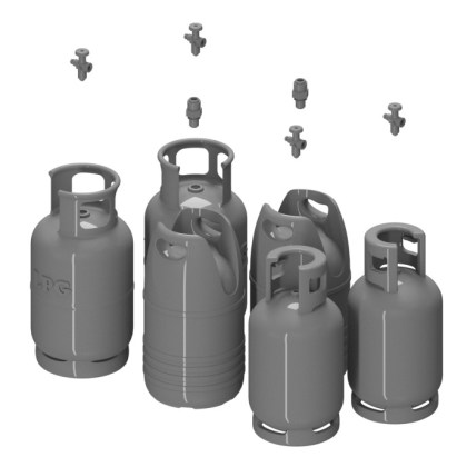 gas cylinder (6pcs)