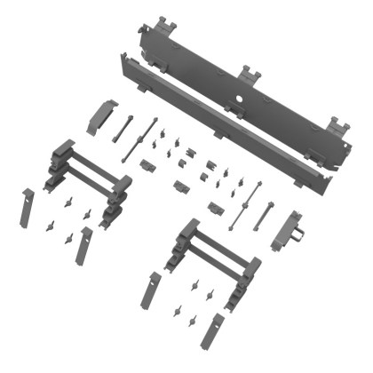 M4 welded hull - rear spare tracks holders and storage shelf