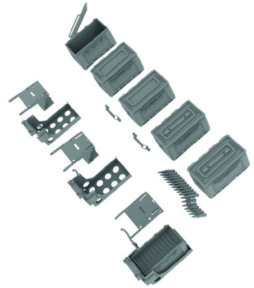 U.S. ammo tray for D80030 cradle and ammo boxes