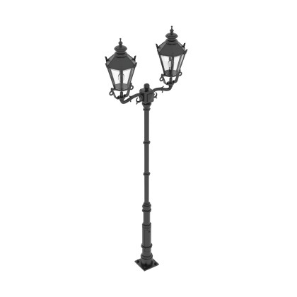 German street pole (2 light)