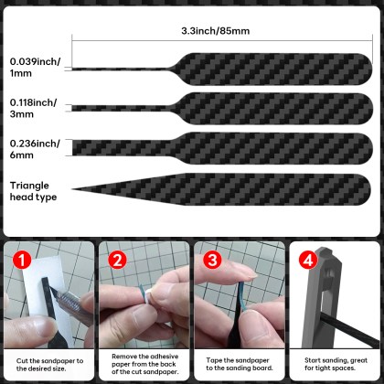 Carbon fiber sanding board