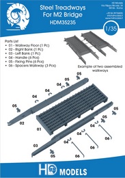 Steel treadways for M2 bridge